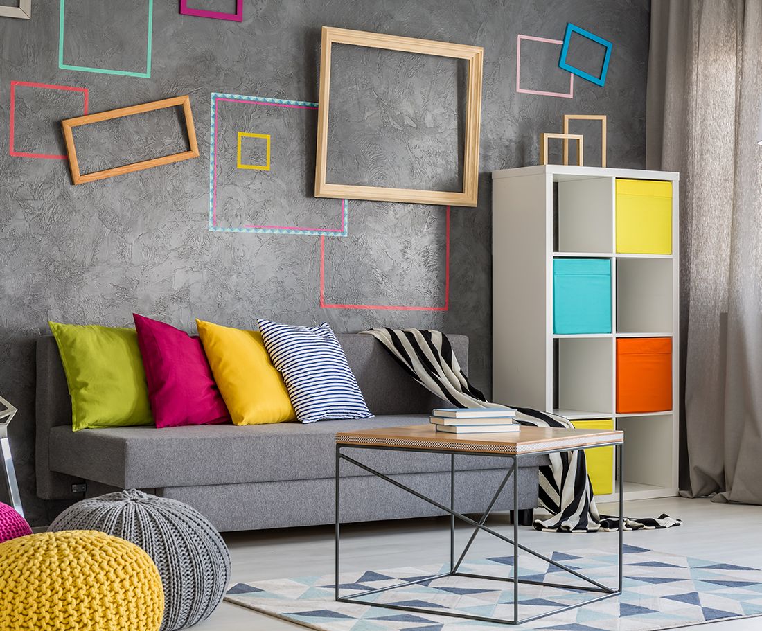 colourful living room